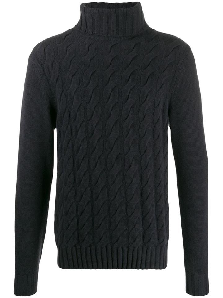 N.peal Turtleneck Knitted Jumper - Grey