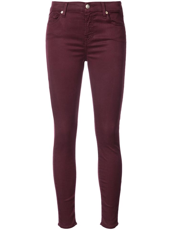 7 For All Mankind Skinny Jeans - Pink & Purple