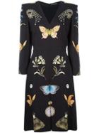 Alexander Mcqueen 'obsession' Dress, Women's, Size: 44, Black, Viscose/silk