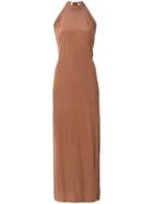 Lost & Found Ria Dunn Backless Halterneck Dress - Brown