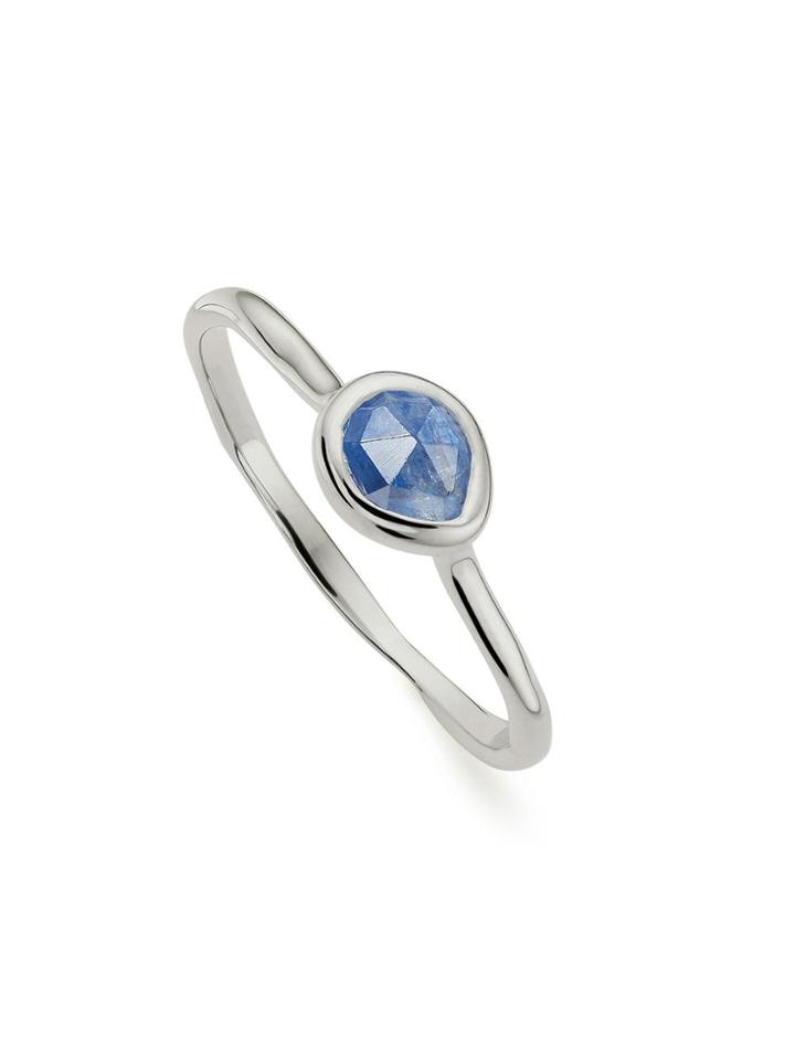 Monica Vinader Siren Small Stacking Kyanite Ring - Blue