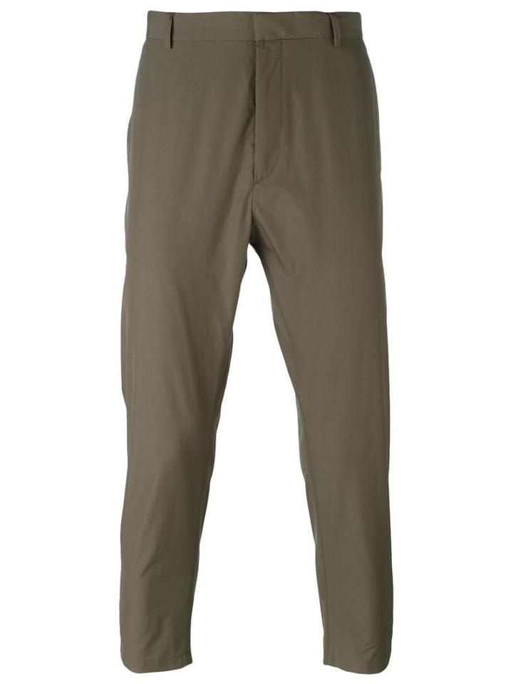 Jil Sander Chino Trousers, Men's, Size: 52, Green, Cotton