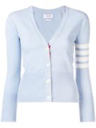 Thom Browne Classic 4-bar Cashmere Cardigan - Blue