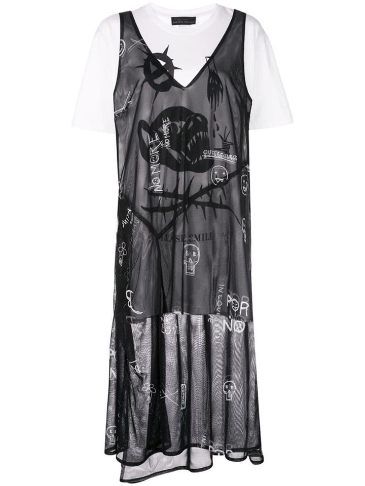 Barbara Bologna Tulle T-shirt Dress - White