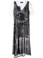 Barbara Bologna Tulle T-shirt Dress - White