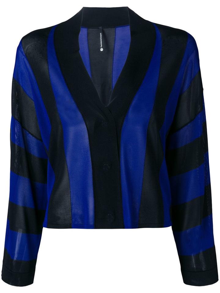 Pierantoniogaspari Striped Cardigan - Black