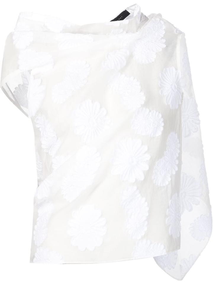 Roland Mouret Embroidered Daisy Top