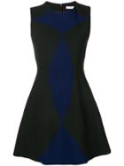 Versace Collection Panelled A-line Dress - Black
