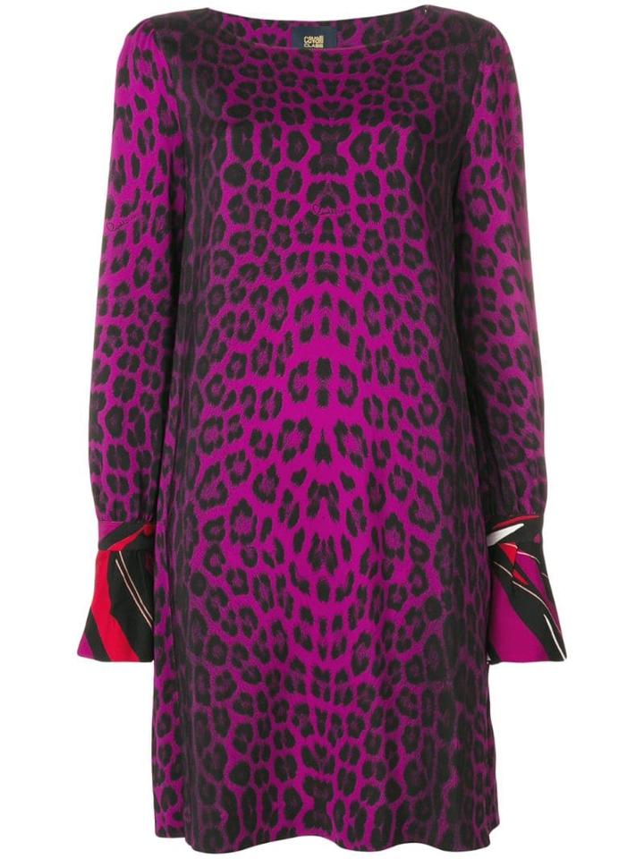 Cavalli Class Animal Print Shift Dress - Pink