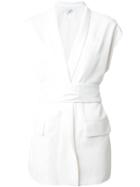 Iro 'leano' Waistcoat, Women's, Size: 36, White, Viscose/cotton