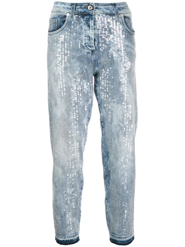 Blumarine Sequin Jeans - Blue