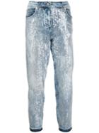 Blumarine Sequin Jeans - Blue