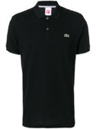 Lacoste Live Logo Patch Polo Shirt - Black