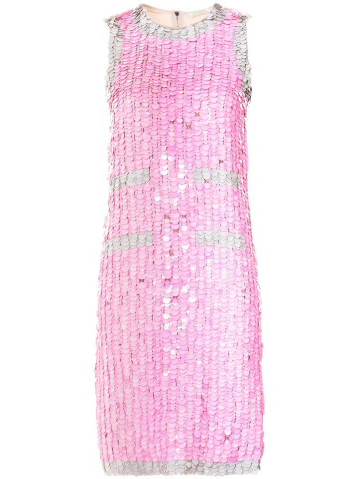 Nina Ricci Sequin Embellished Dress - Pink & Purple