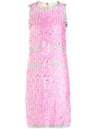 Nina Ricci Sequin Embellished Dress - Pink & Purple