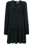 No21 Frill Detail Dress - Black