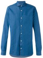 Z Zegna Denim Shirt, Men's, Size: Xl, Blue, Cotton