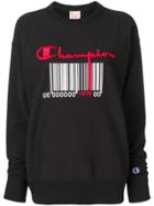 Champion Barcode Logo Sweatshirt - Black