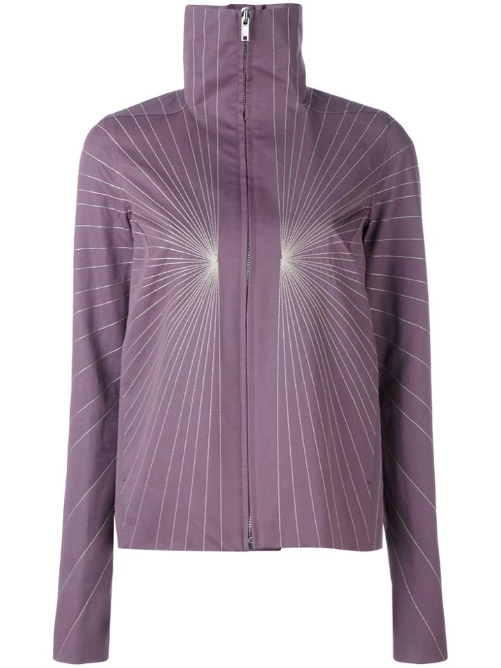 Rick Owens Embroidered Jacket - Pink & Purple