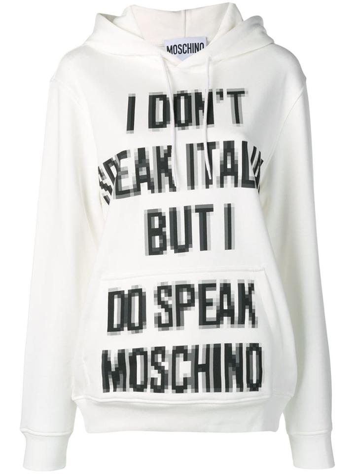 Moschino Pixel Capsule Hoodie - White