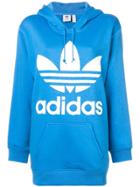 Adidas Logo Oversized Hoodie - Blue