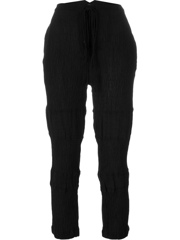 Lost And Found Creased Cropped Trousers