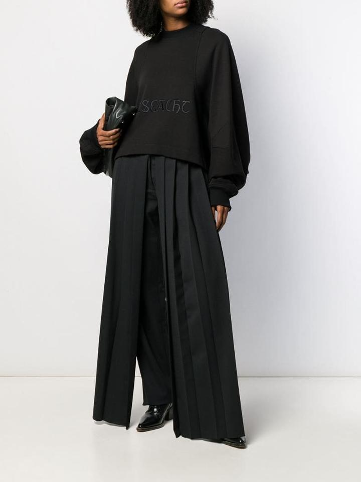 Vera Wang Embroidered Logo Jumper - Black