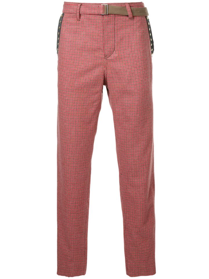 Sacai Checked Tailored Trousers