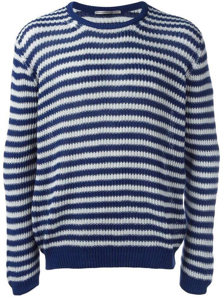 Ermanno Scervino Striped Jumper, Men's, Size: 52, Blue, Cotton