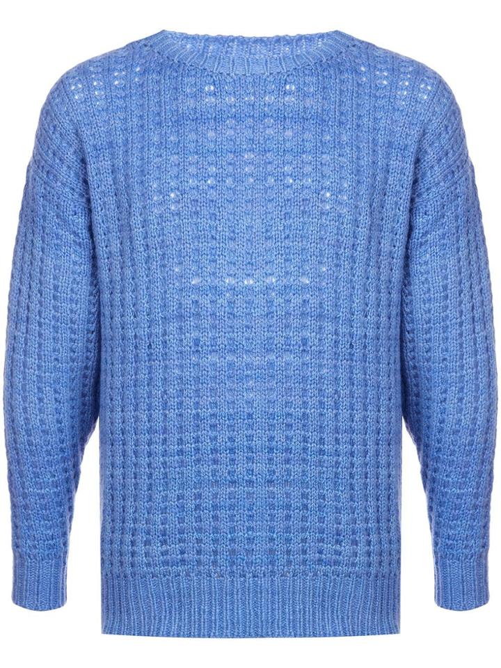 The Elder Statesman Handspun Knit Jumper - Blue
