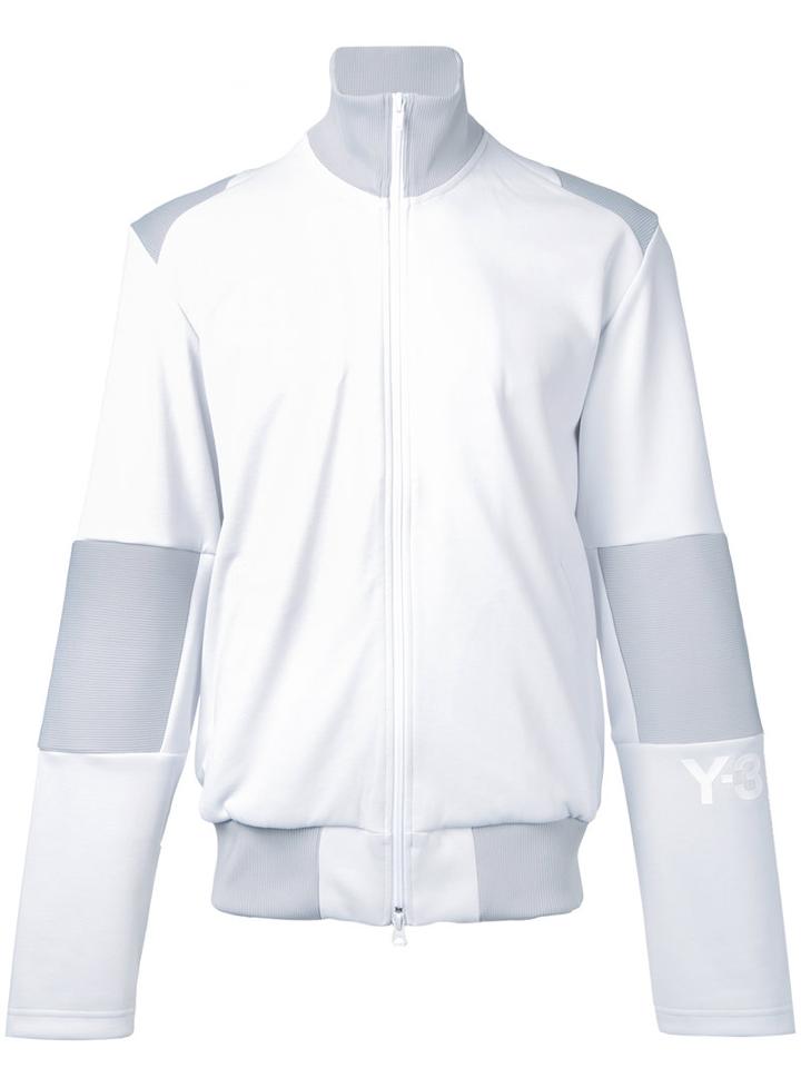 Y-3 - Arm Logo Zipped Sweatshirt - Men - Cotton/polyester - Xs, White, Cotton/polyester