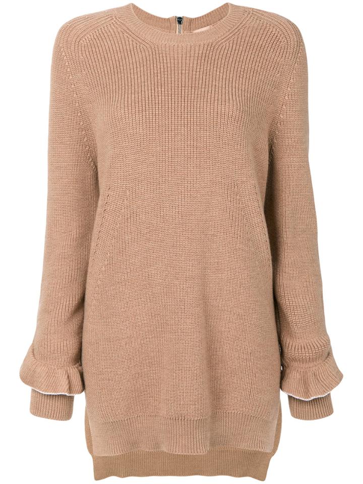 No21 Frill Sleeve Jumper - Brown