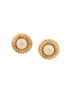 Chanel Pre-owned 1984 Clip On Earrings - Gold