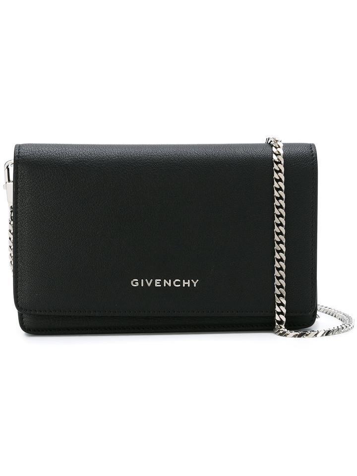 Givenchy Pandora Chain Wallet, Women's, Black, Leather