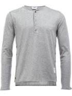 Thom Browne Long Sleeve T-shirt, Men's, Size: 4, Grey, Cotton