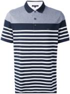 Striped Polo Shirt - Men - Cotton - S, Blue, Cotton, Michael Kors