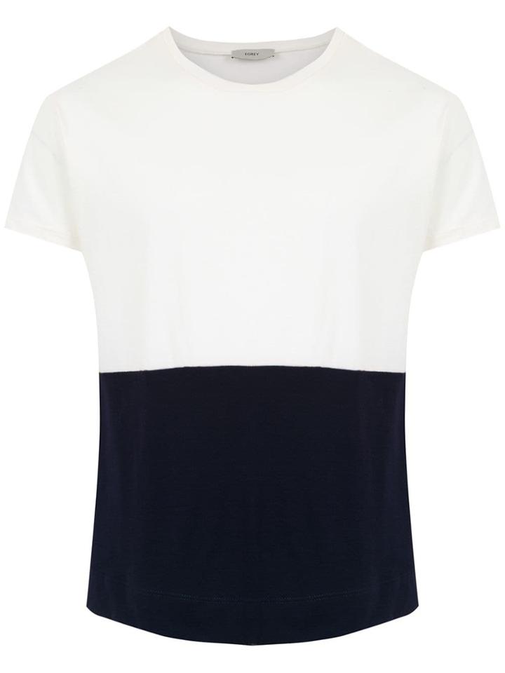 Egrey Color Block T-shirt - White