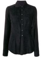 Romeo Gigli Pre-owned 1990's Textured Slim Shirt - Blue