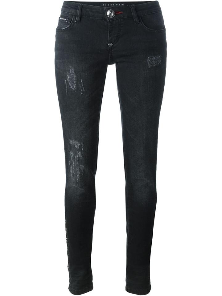 Philipp Plein 'provocative Behaviour Super Sexy' Jeans, Women's, Size: 27, Black, Cotton/spandex/elastane