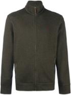 Polo Ralph Lauren Zipped High Neck Cardigan, Men's, Size: Small, Green, Cotton/polyester