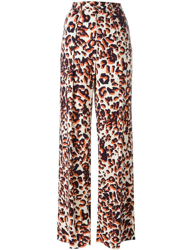 Msgm Leopard Print Palazzo Pants