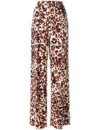 Msgm Leopard Print Palazzo Pants