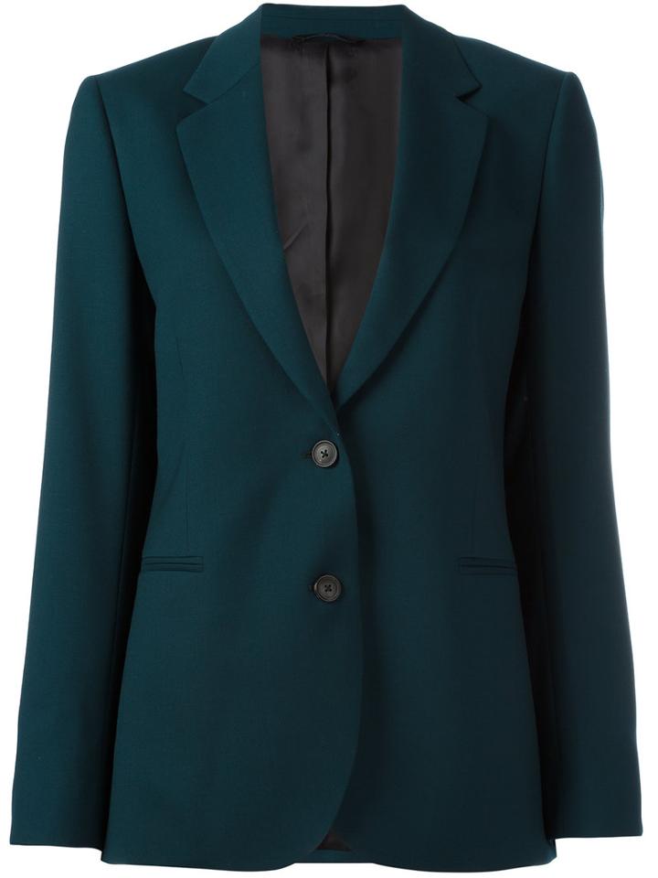 Paul Smith Button Blazer, Women's, Size: 48, Green, Wool/cupro