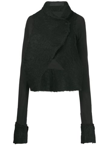Marc Le Bihan Panelled Felt Jacket - Black