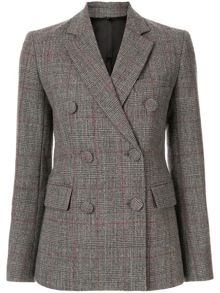 Helmut Lang Prince Of Wales Check Blazer - Grey