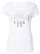 Armani Exchange Printed T-shirt - White