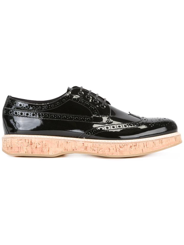 Church's Platform Brogues - Black