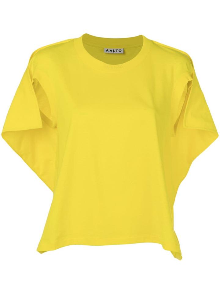 Aalto Sleeveless Flared Top - Yellow