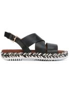 Marni Braided Sole Sandals - Black