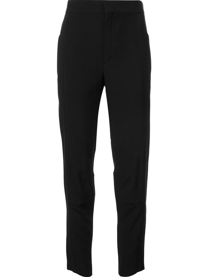 Chloé Ankle Zip Trousers, Women's, Size: 38, Black, Acetate/viscose